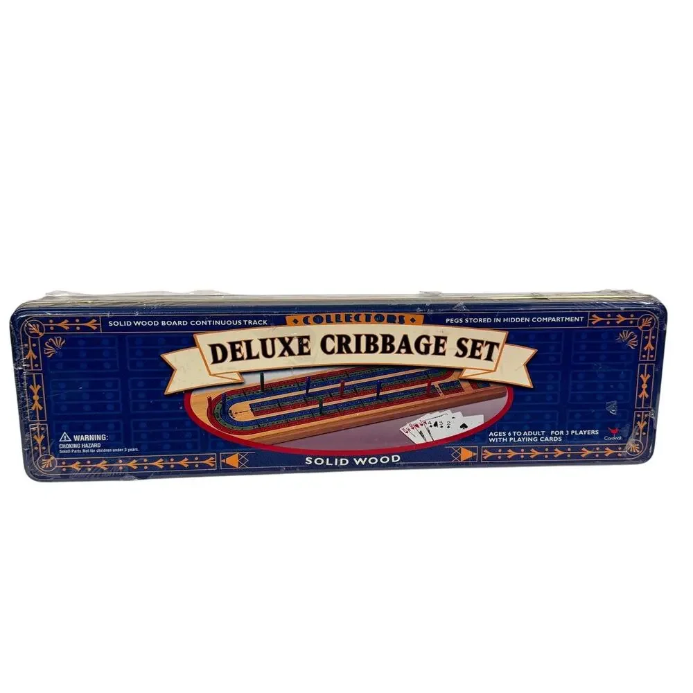 Deluxe Cribbage Set 1999 Collectors‎ Game in  Tin